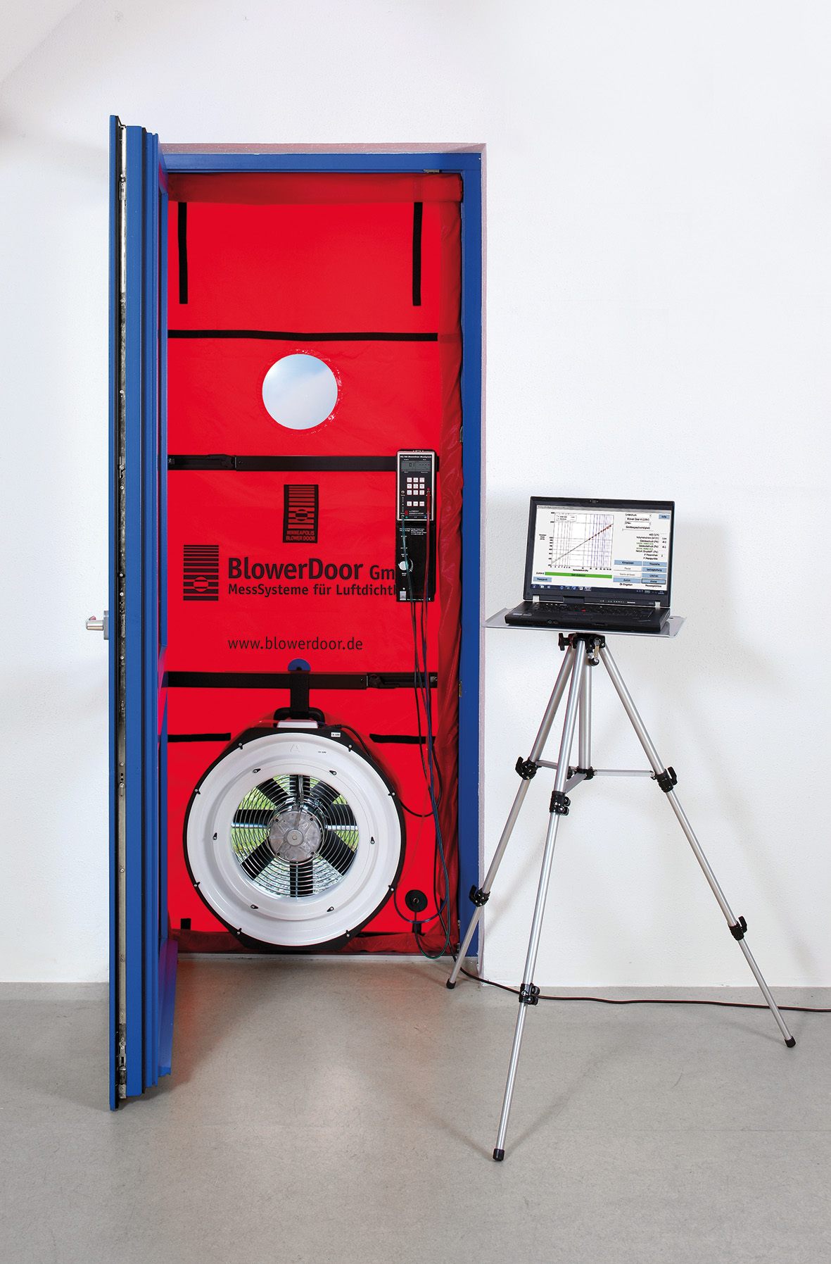 Blower door készülék Blower door légtömörségmérő készülék